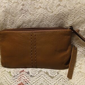 Nino Bossi Genuine Lezther Wristlet Clutch